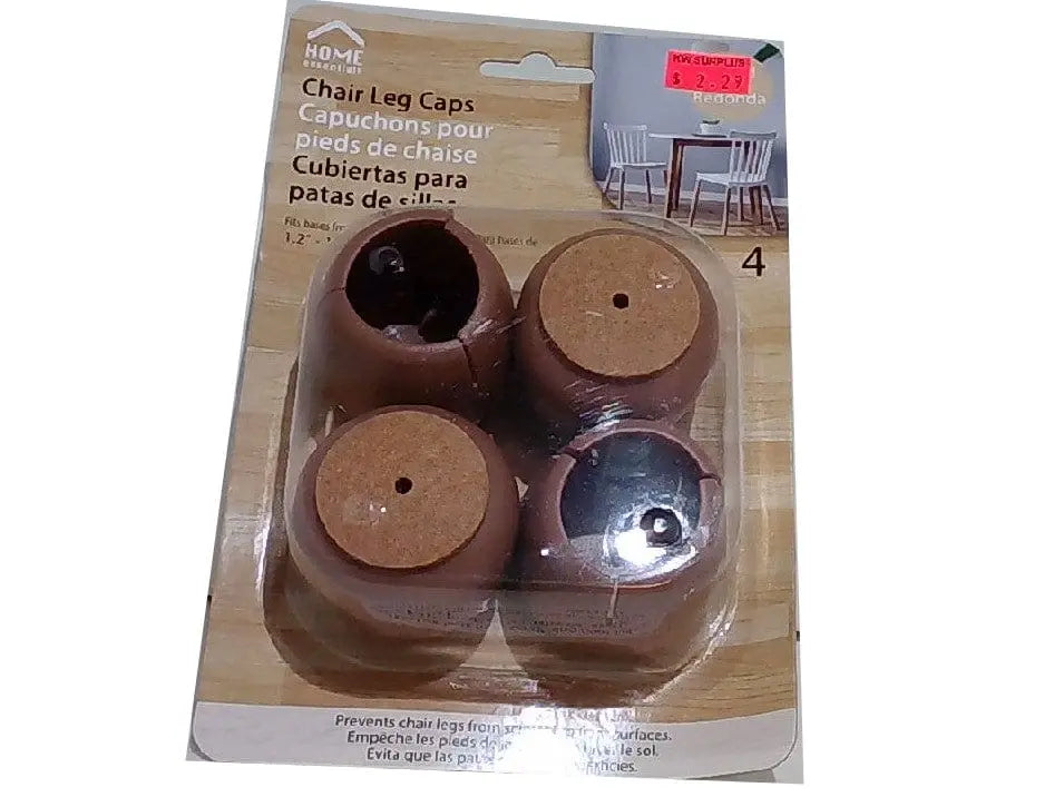 H.E. 4-pc. Round Chair Leg Caps 30-40mm. CTG BRANDS INC