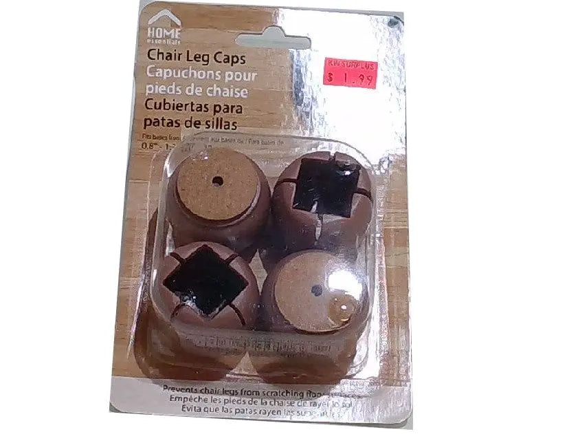 H.E. 4-pc. Square Chair Leg Cap 21-31mm. CTG BRANDS INC