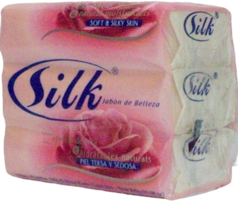 Silk Rose Essence Beauty Soap Bar - Moisturizing 3 Pack