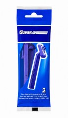 Super-z Twin Blade 2pk Blue Handle