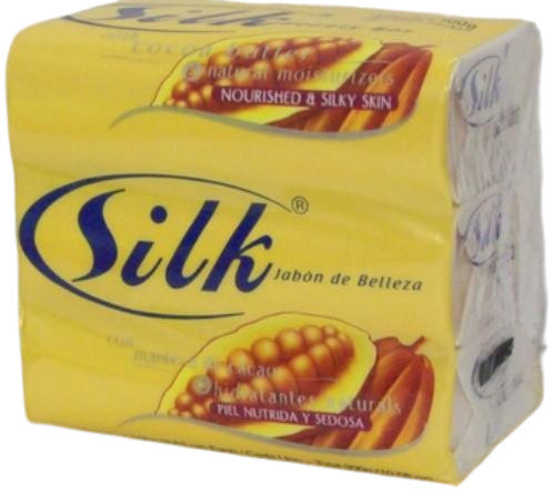 Silk Cocoa Butter Soap Bars - Moisturizing 3 Pack