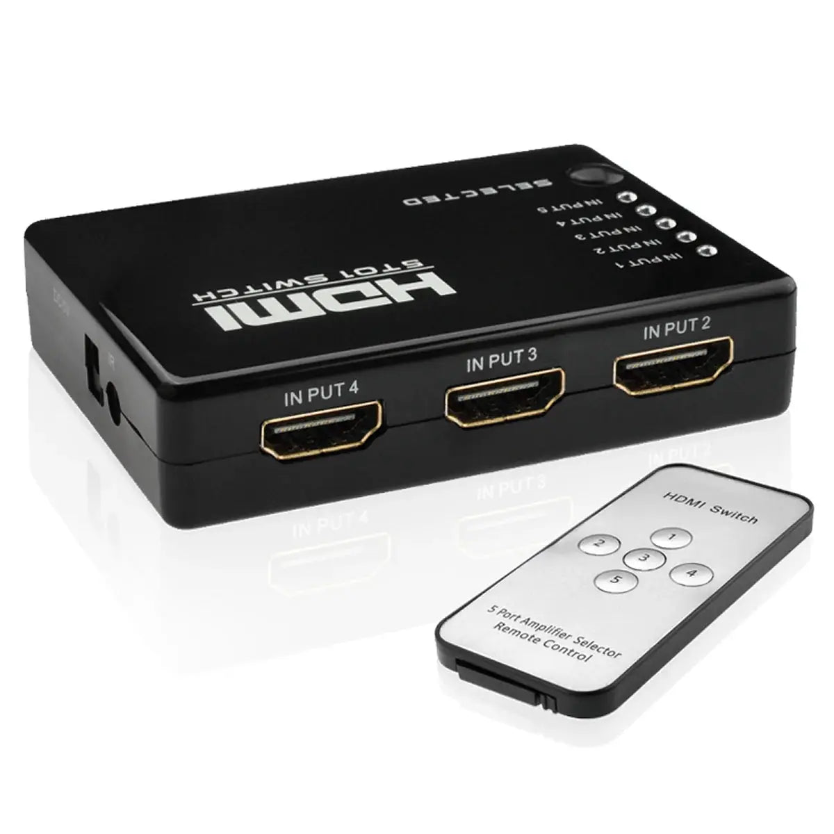 HDMI SWITCHER 5 IN 1 OUT WITH REMOTE AAELEC