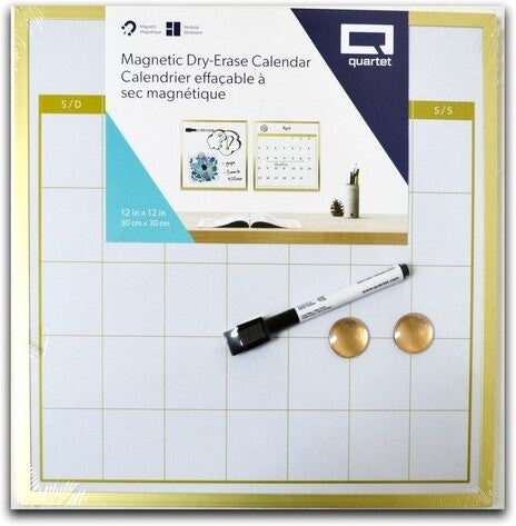 Quartet 12" Dry Erase Calendar Board White
