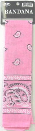 Bandana Printd Pink-21X21 inches - Brantford Surplus