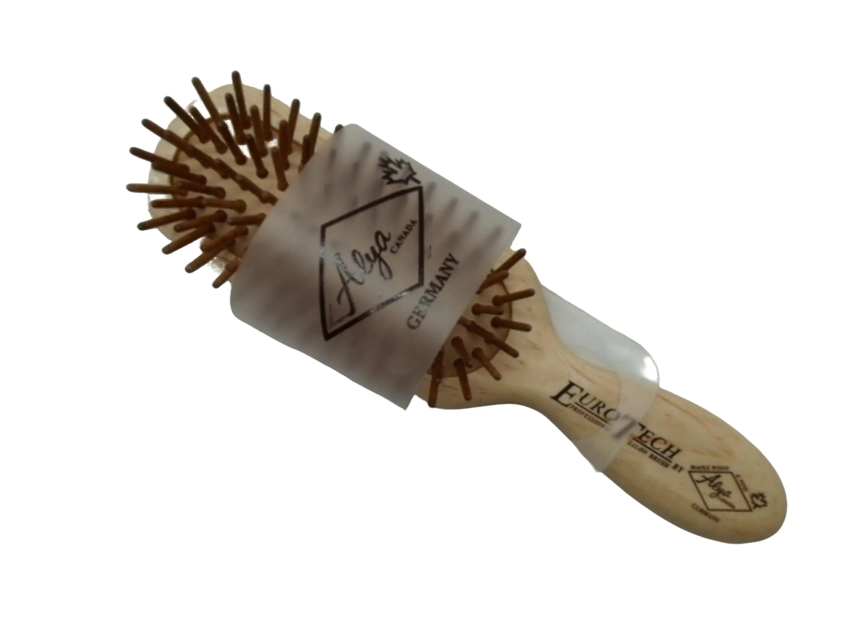 Hairbrush Light Wood Handle Euro Tech Alya Canada KWDC