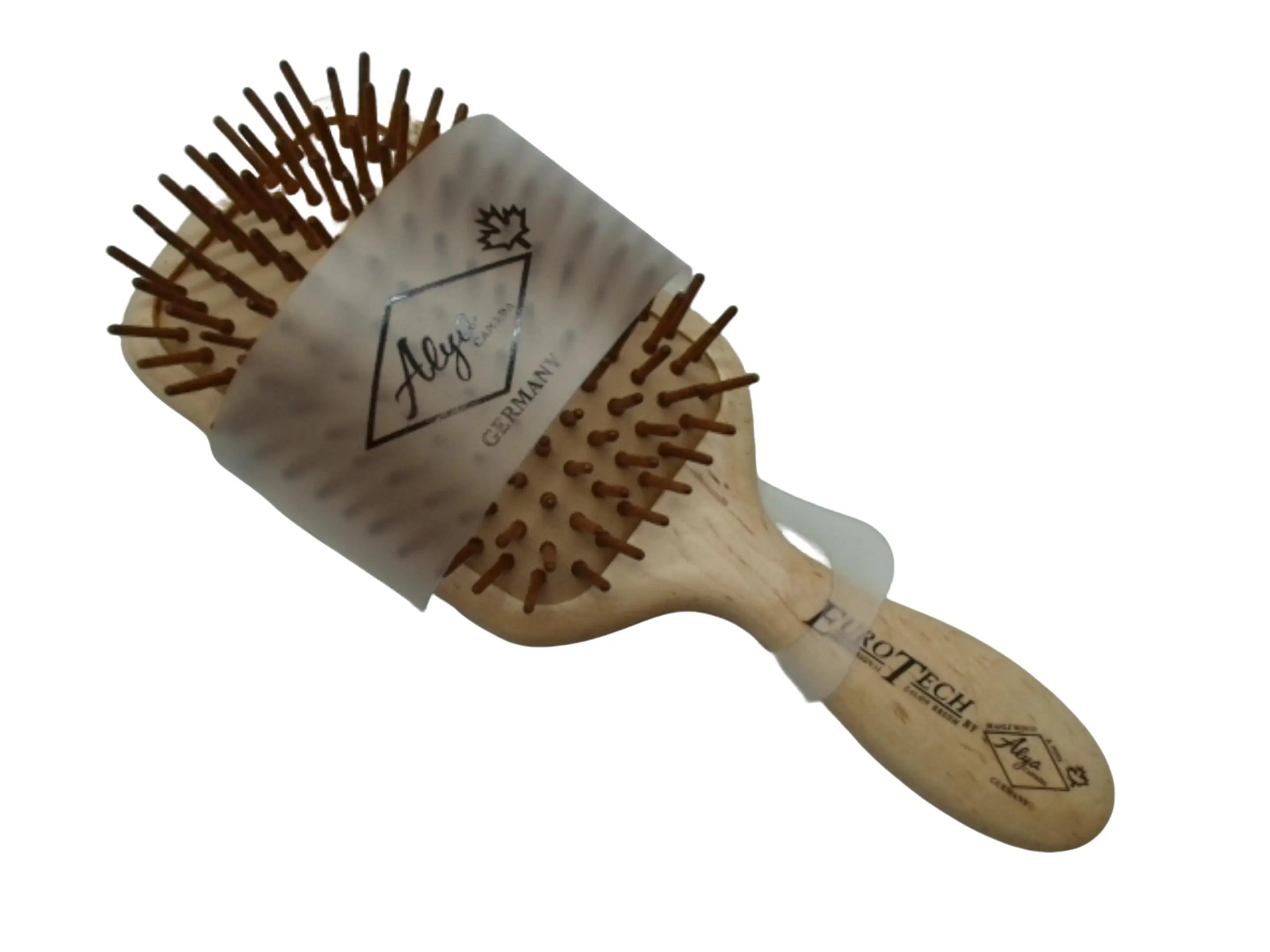 Hairbrush Light Wood Handle Euro Tech Alya Canada KWDC