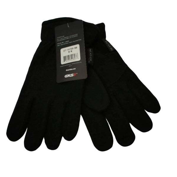 Heatlok Lined Gloves Medium Black Deerskin Leather Polyester