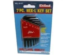 Hex Key Set 7pc. SAE Industrial Quality Eklind KWDC