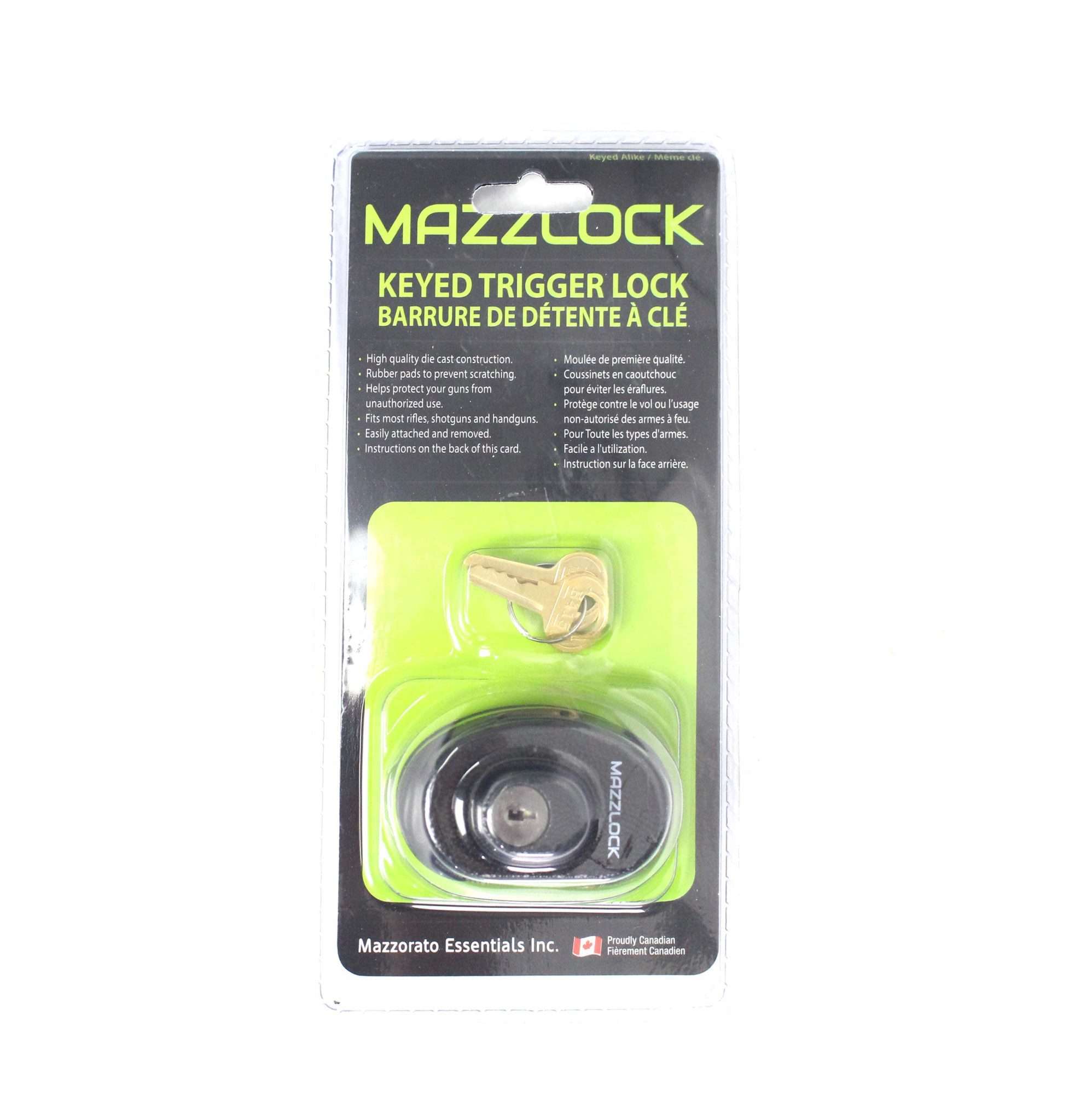 Trigger Lock Keyed Alike Mazzlock - Brantford Surplus