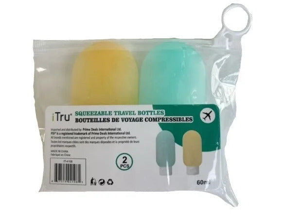 Travel Bottles 2-Pack Squeezable 60ml