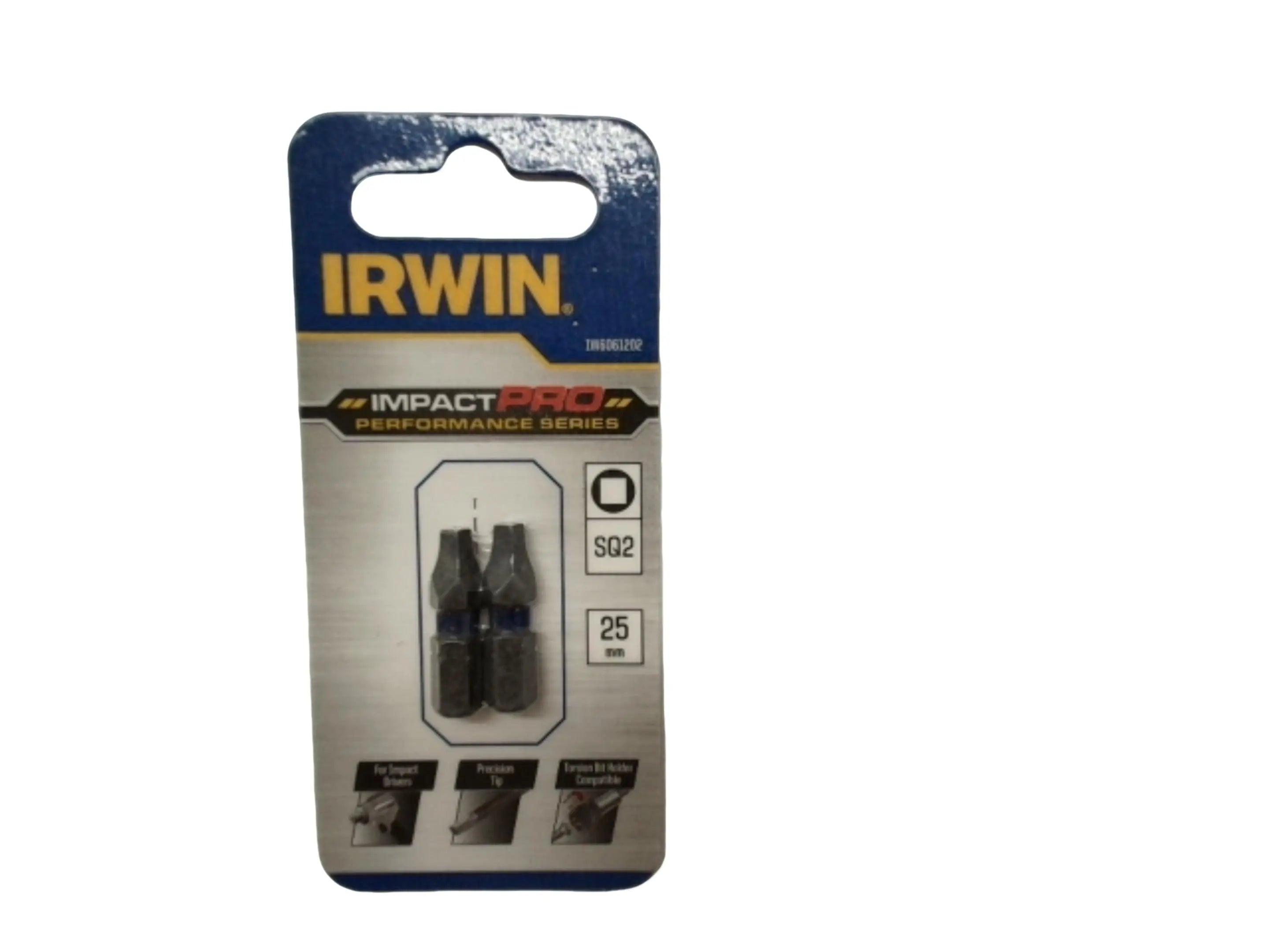 Impact Driver Bits 2pk. Sq2 25mm Impact Pro Irwin KWDC