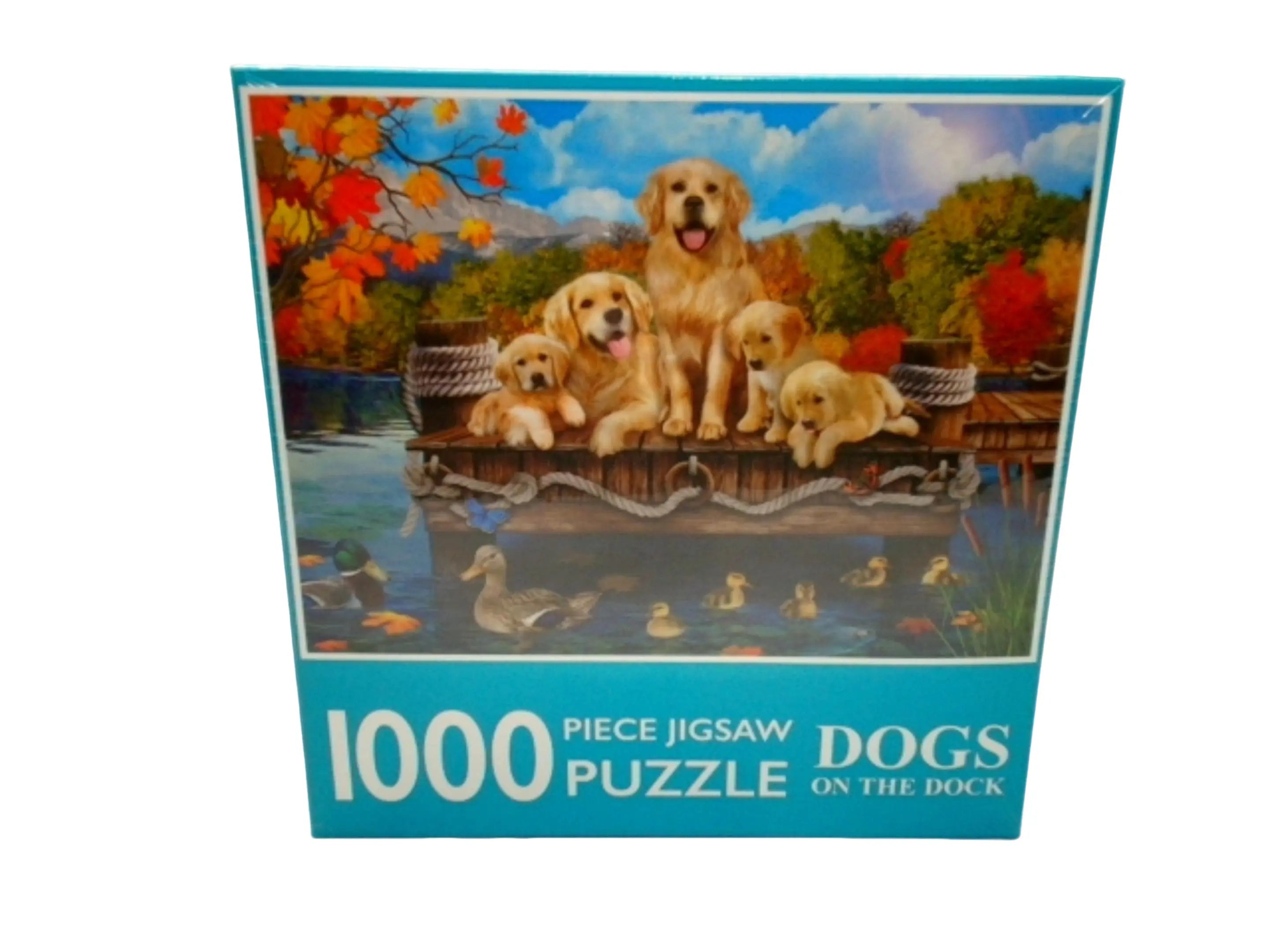 Jigsaw Puzzle 1000pc. Dogs On The Dock KWDC