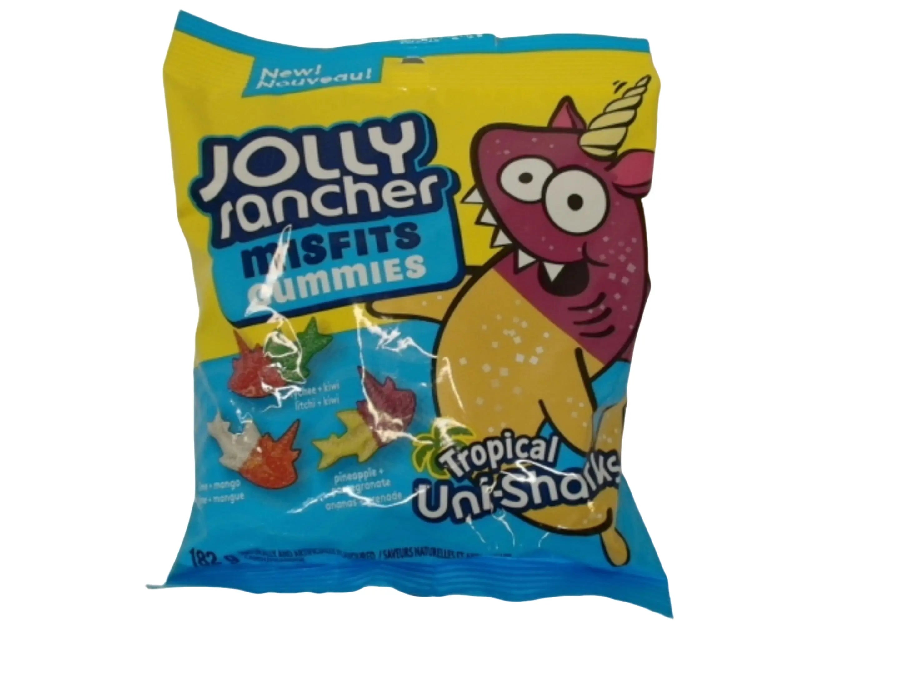 Jolly Rancher Misfits Gummies Tropical Uni-sharks 182g. KWDC