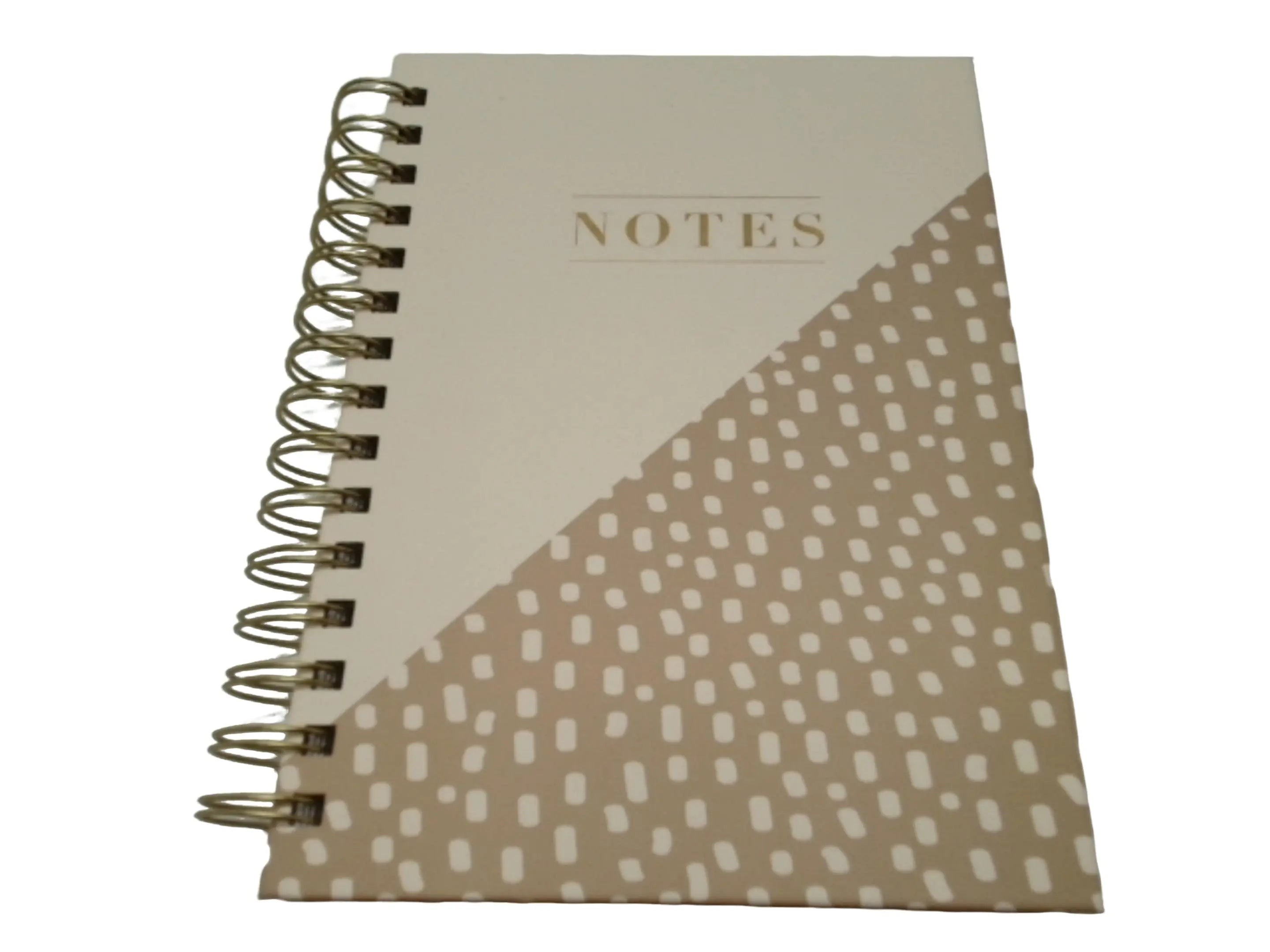 Journal Twin Wire 6" x 8.5" "Notes" Dots Hardcover 240pgs. KWDC