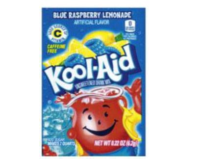 Kool Aid Envelopes Blue Raspberry Lemonade 4x48/6.2 g - Brantford Surplus