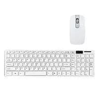 Keyboard and mouse combo wireless white 2.4G QUADSO