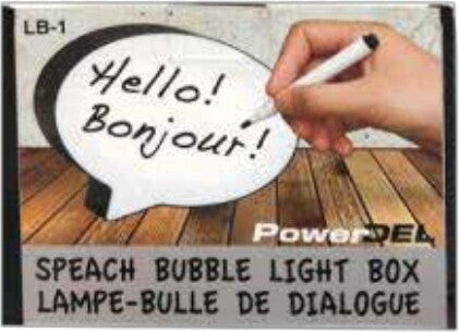 Speech Bubble LED Light Box Decorative Sign