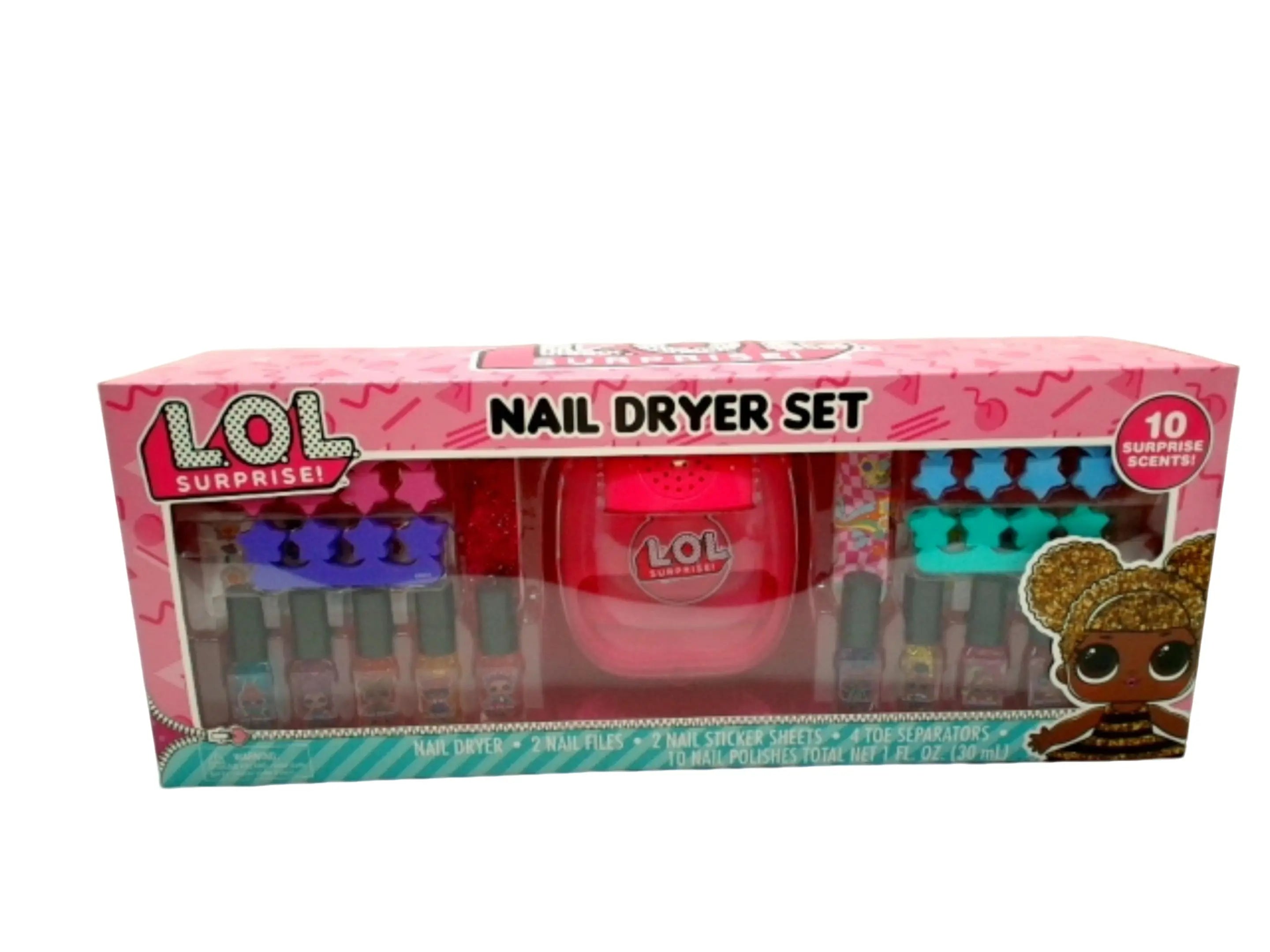 LOL Surprise! Nail Dryer Set 10 Surprise Scents (ENDCAP) KWDC