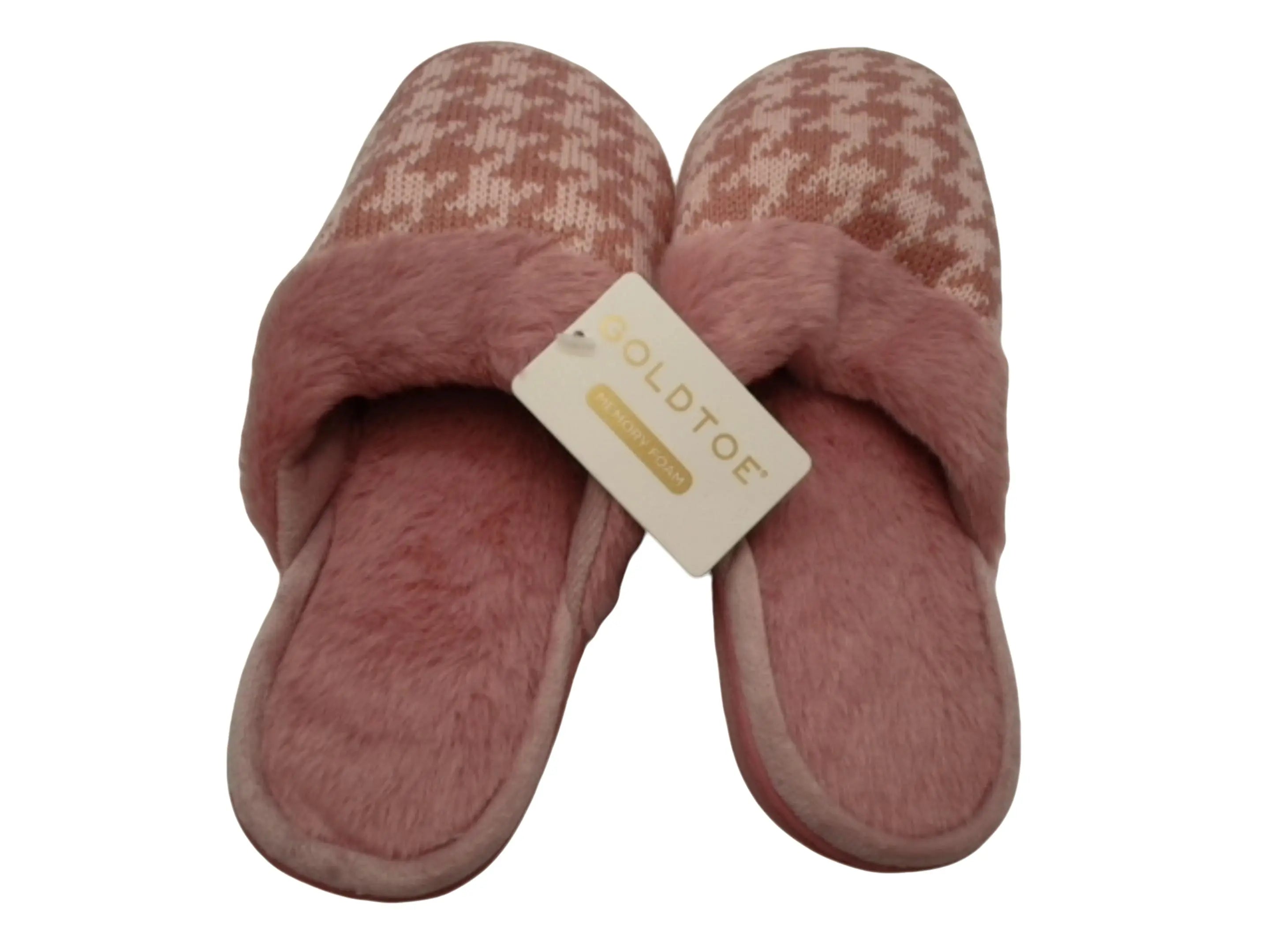 Ladies Memory Foam Slippers Mauve Goldtoe KWDC