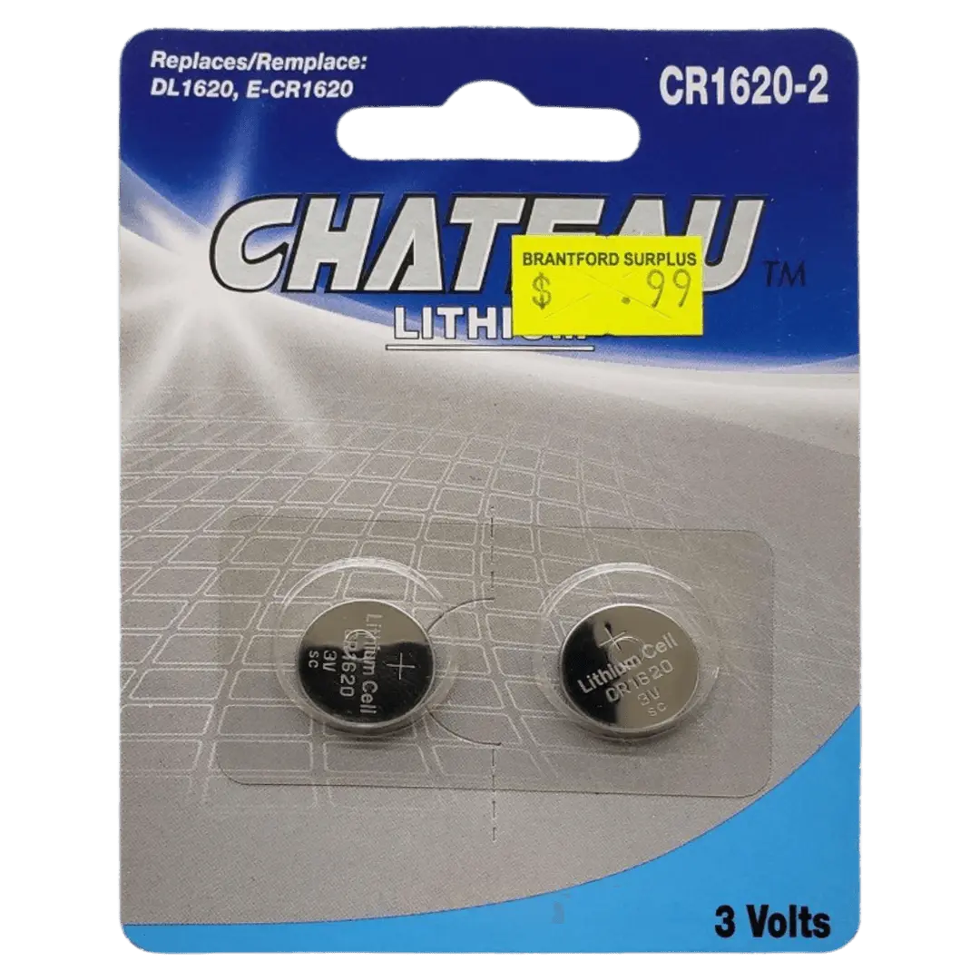 Lithium 3 volt batteries CR1620 2 pack CHAMAN