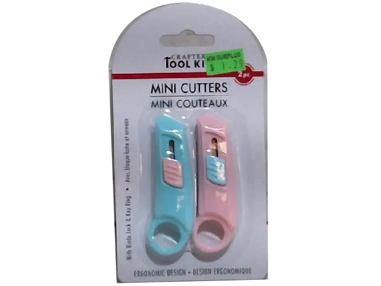 2 pc. Mini Cutters w/Lock and Key Ring MULTICRAFT IMPORTS INC.