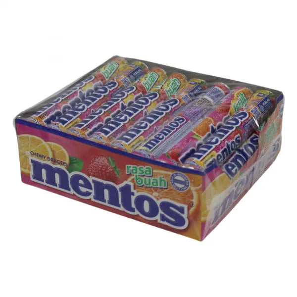 MENTOS ROLL 24PK X 37G FRUIT - each sold individually MPS CANADA CORPORATION