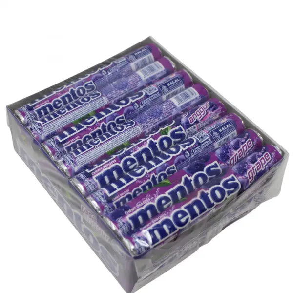 MENTOS ROLL 24PK X 37G GRAPE - each sold individually MPS CANADA CORPORATION