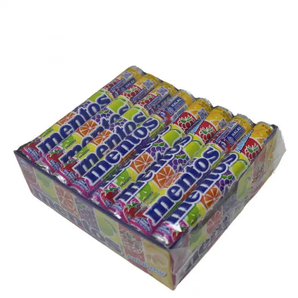 MENTOS ROLL 24PK X 37G RAINBOW - each sold individually MPS CANADA CORPORATION