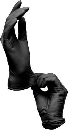 Sani-Guard Black Nitrile Gloves Large/X-Large 6-Pack