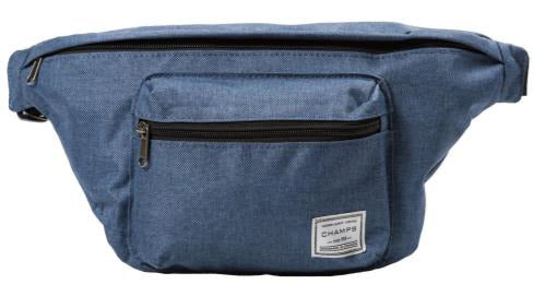 Waist pack canvas blue fanny pack adjusts up to 45 inch