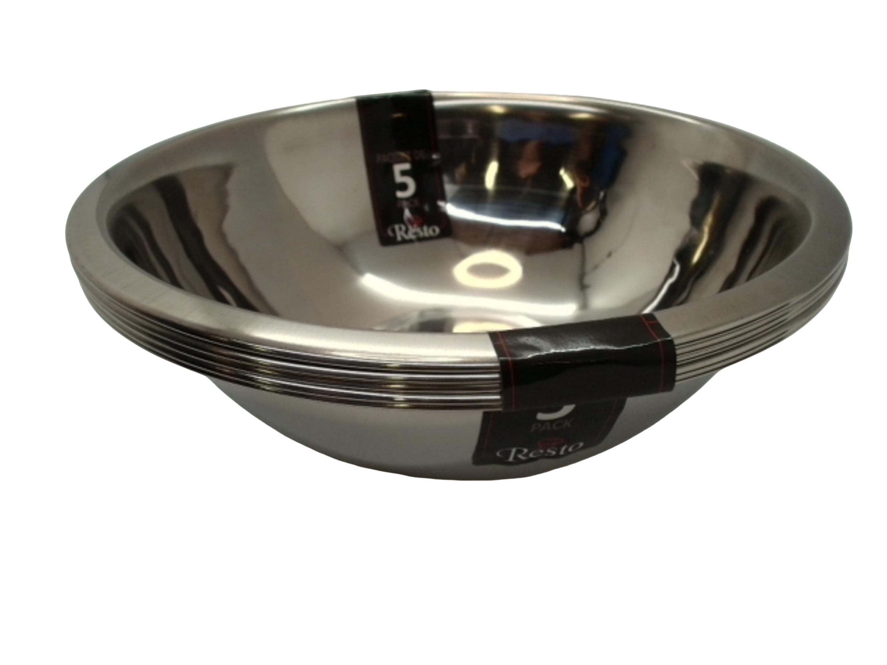 Resto 3.5L stainless steel bowl 5 pack - Brantford Surplus