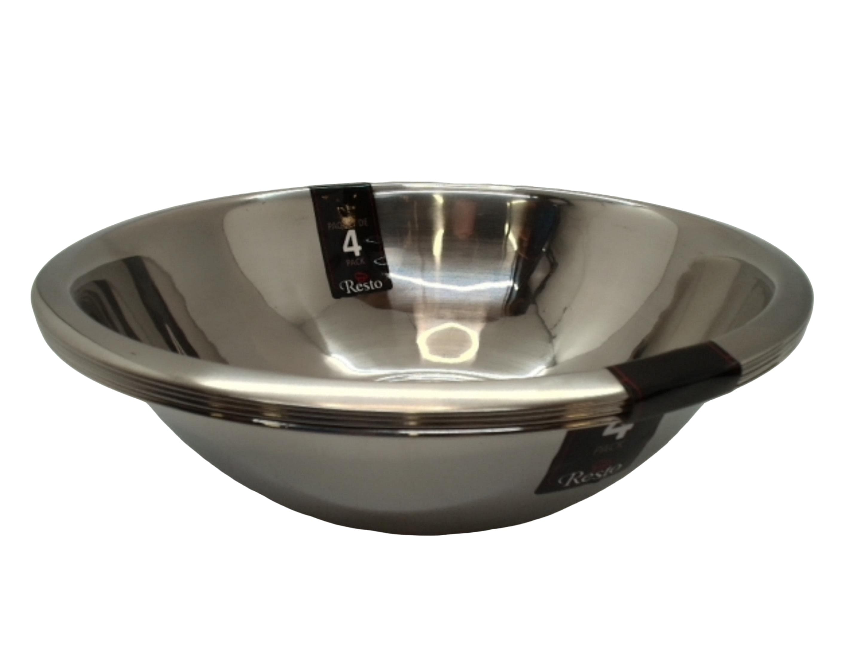 Resto 6.3L stainless steel bowl 4 pack - Brantford Surplus