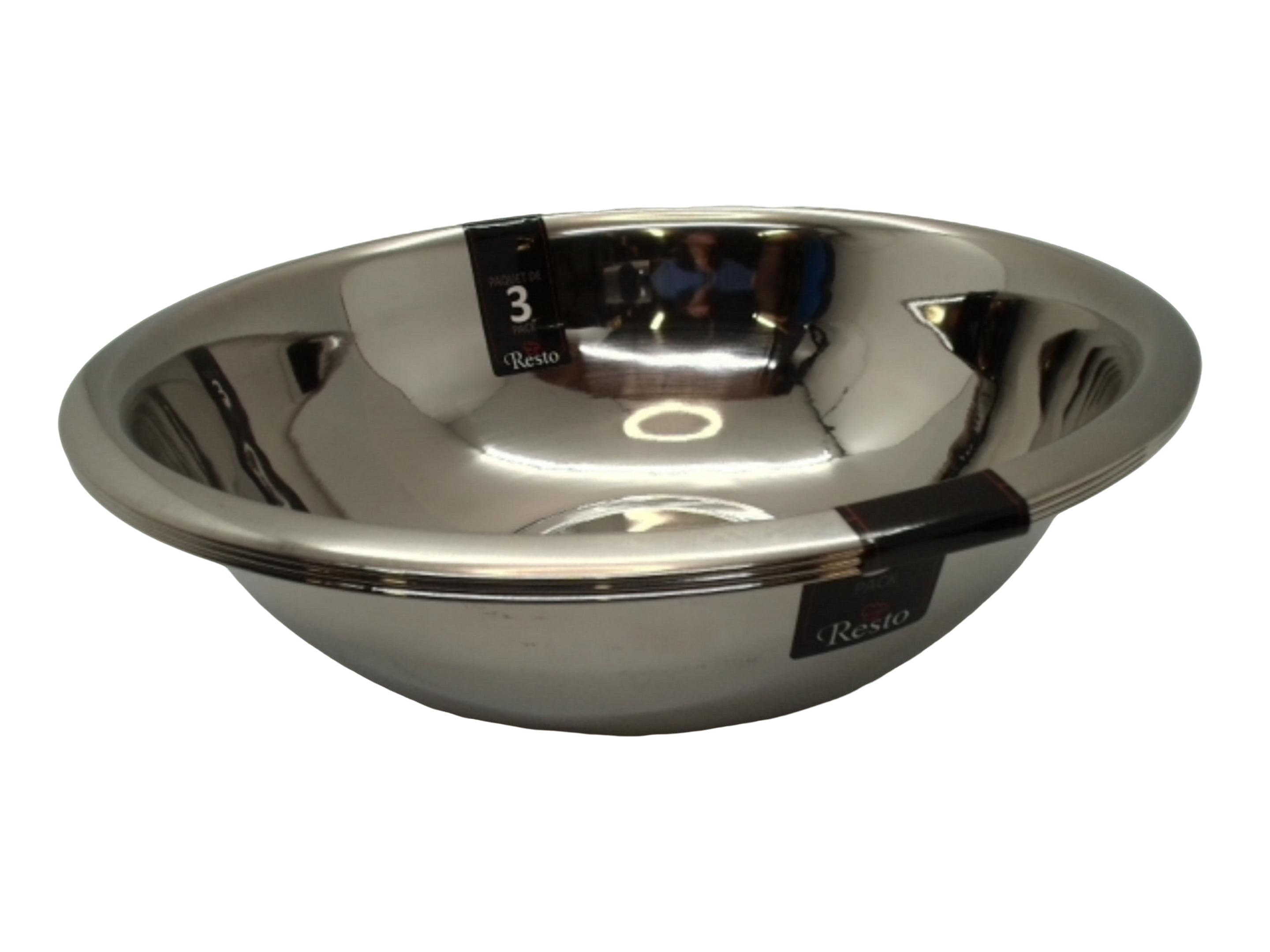 Resto 8.4L stainless steel bowl 3 pack - Brantford Surplus