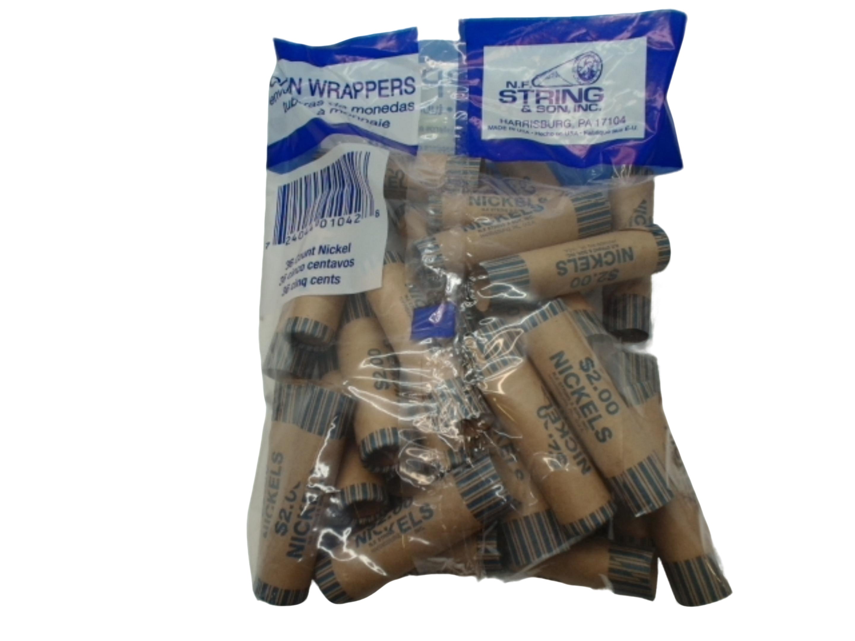 $0.05 COIN ROLLERS 36/PK N.F.S PAPER