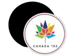 Magnet Canada 150 16cm flexible laminated for vehicle, fridge, etc.. REPPA