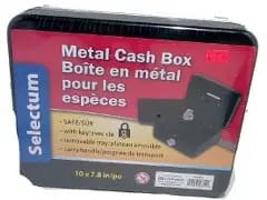 Medium Metal Cash Boxes, Appr. 10 x 7.85x3.5" with key LinkProduct Solutions LTD