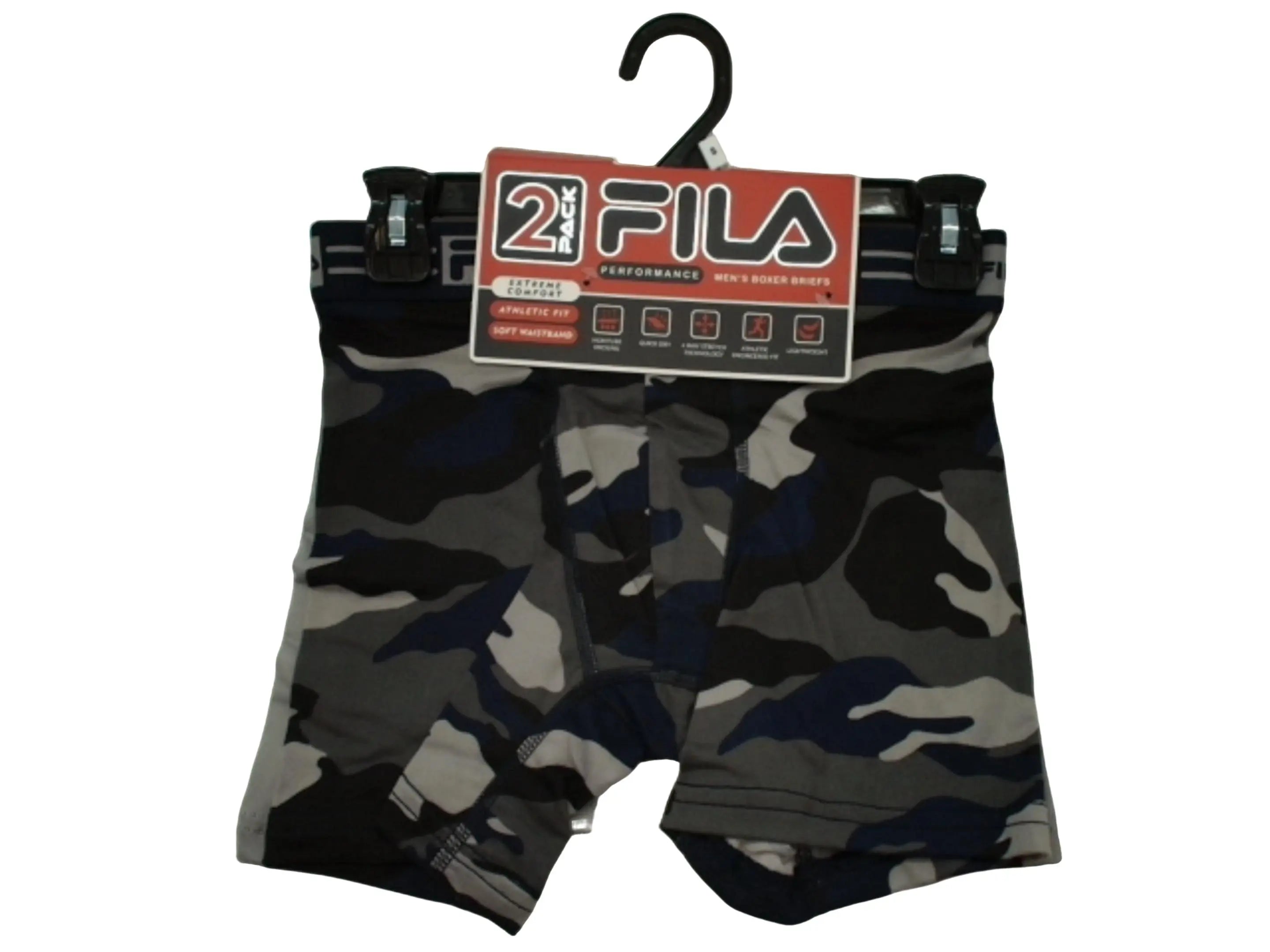 Men's Boxer Briefs 2pk. Small Fila (ENDCAP) KWDC