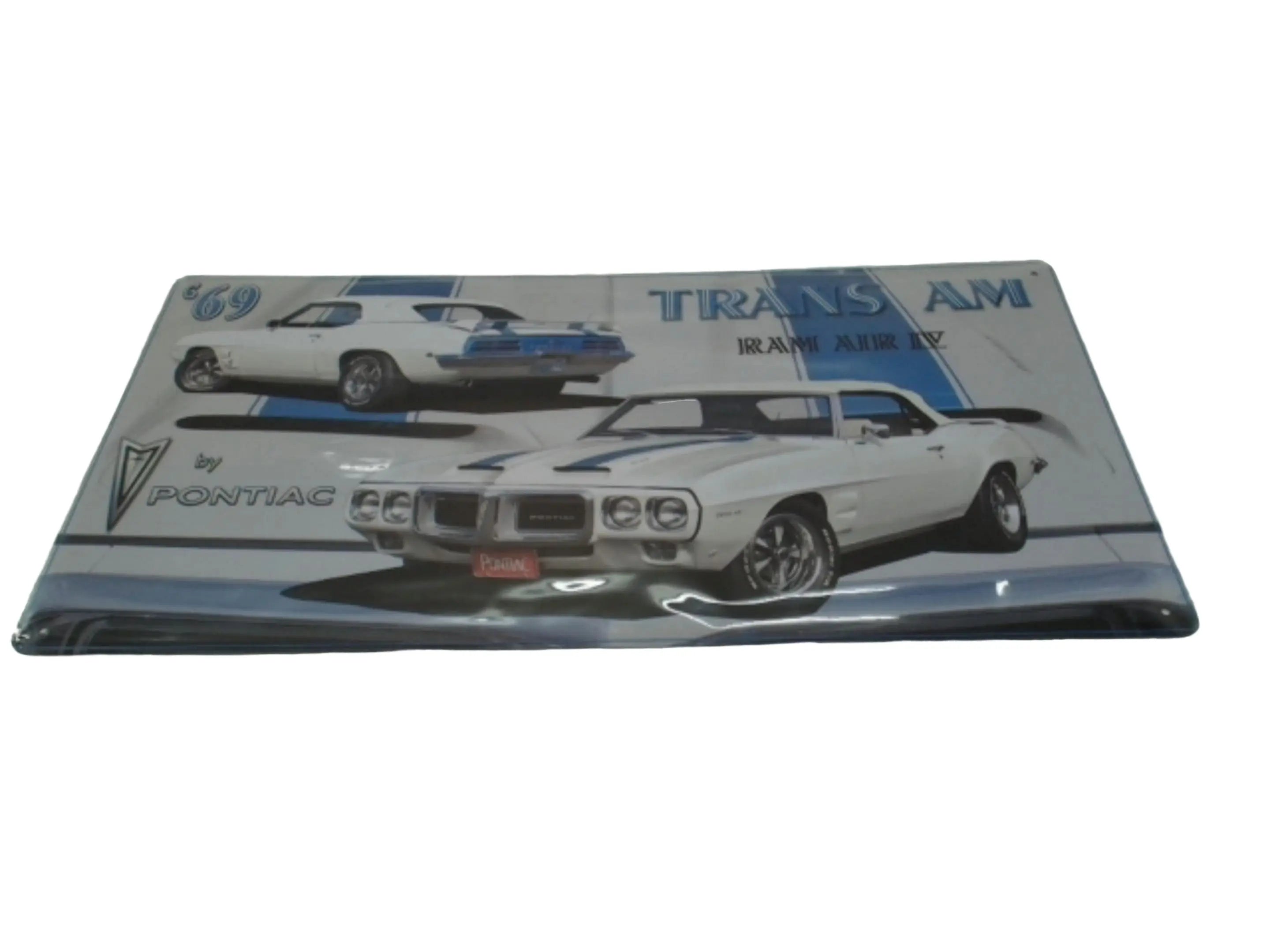 Metal Sign 9.5" x 19" Pontiac Trans Am Ram Air 4 KWDC