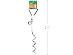 Metal Spiral Dog Tie Out Stake - Paws CTG BRANDS INC