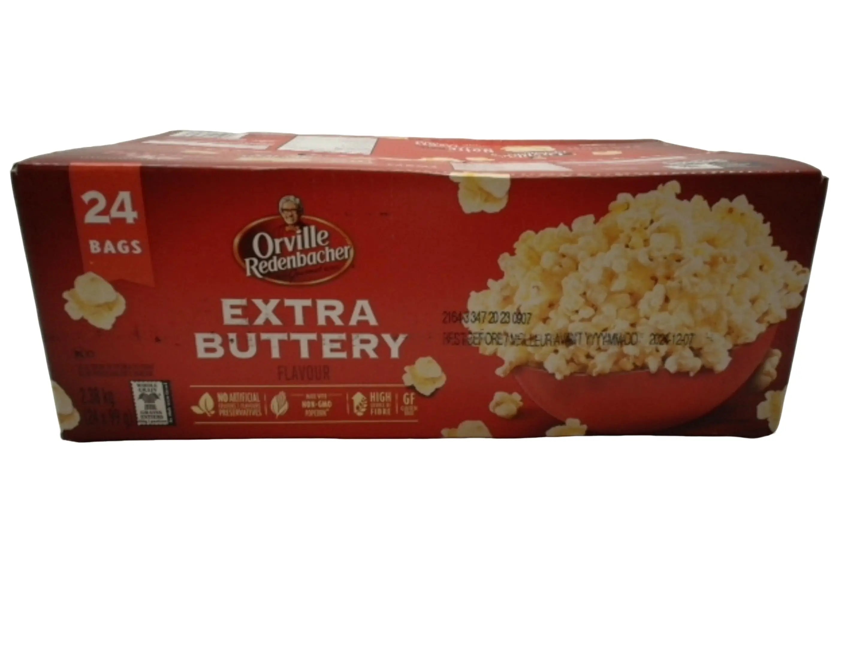 Microwave Popcorn Extra Buttery 24 Bags Orville Redenbacher KWDC