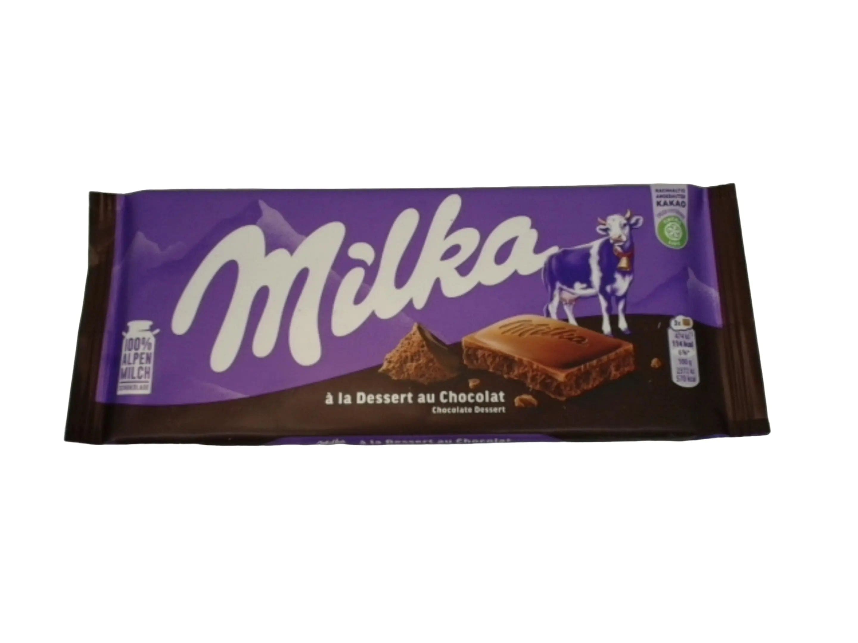 Milka Chocolate Bar A La Dessert Au Chocolat 100g. KWDC