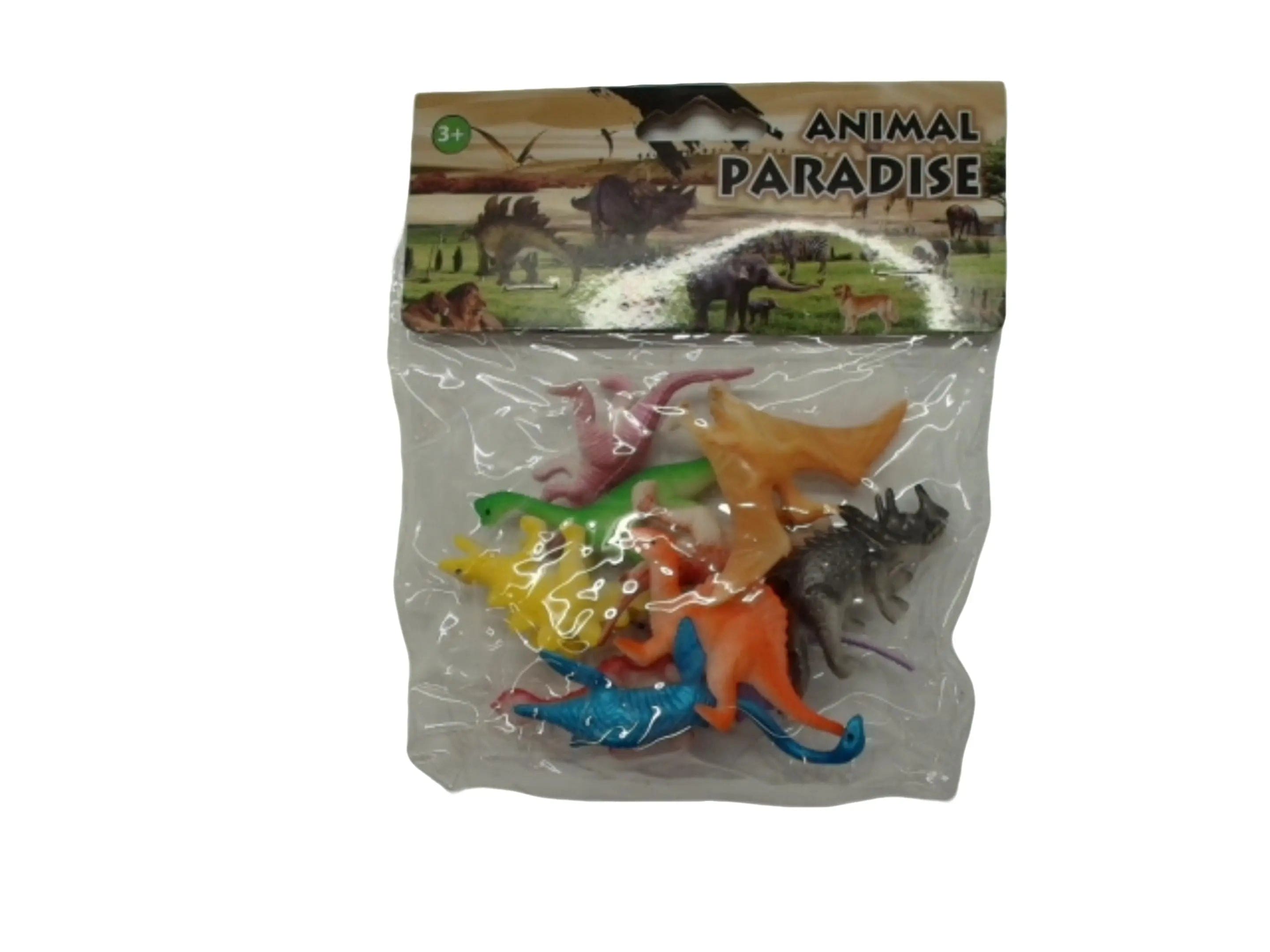 Mini Dinosaur Figures 10pk. Assorted Animal Paradise KWDC