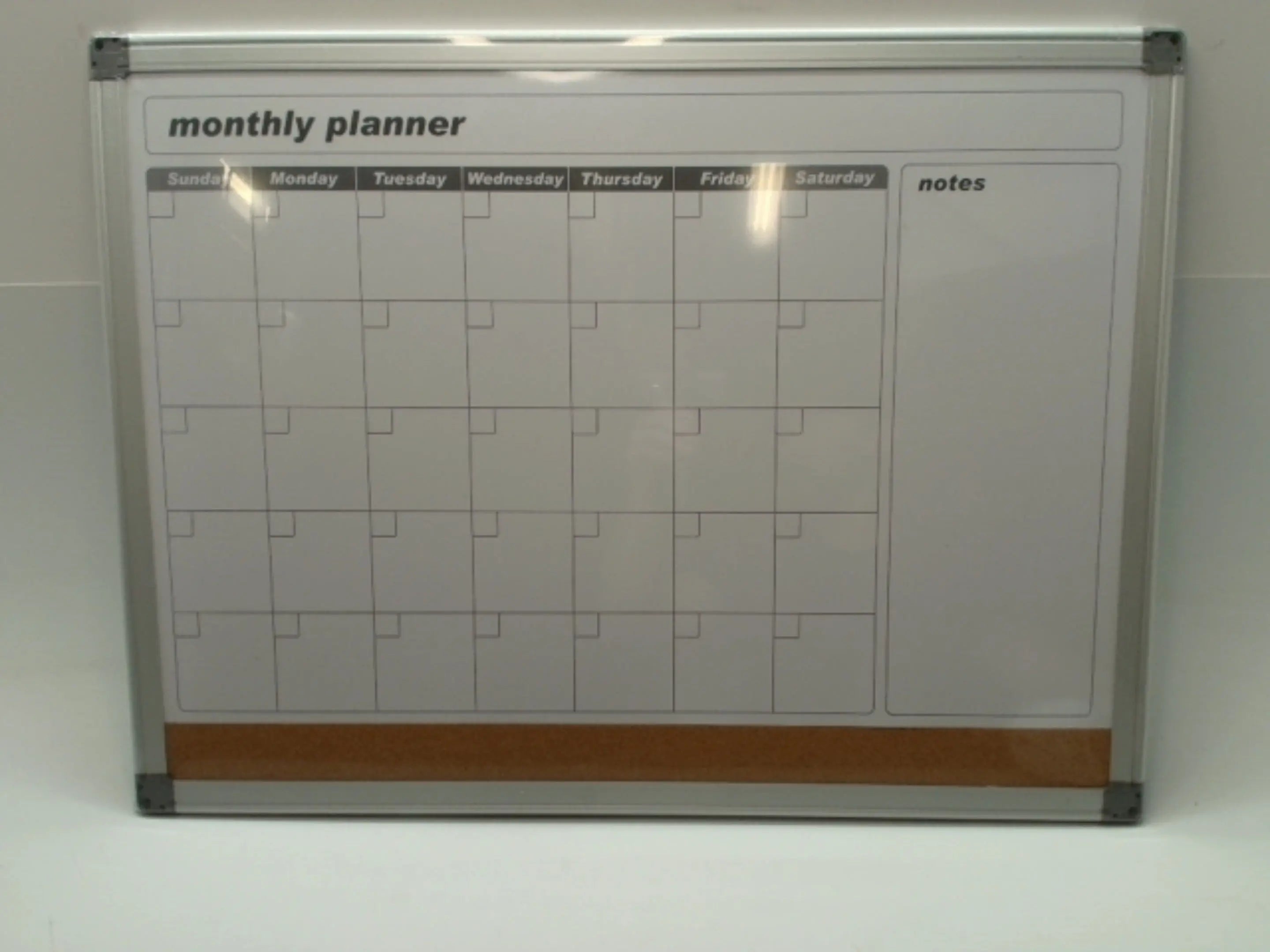 Monthly Planner Dry Erase Combo Board 23.5" x 17.5" (display) KWDC