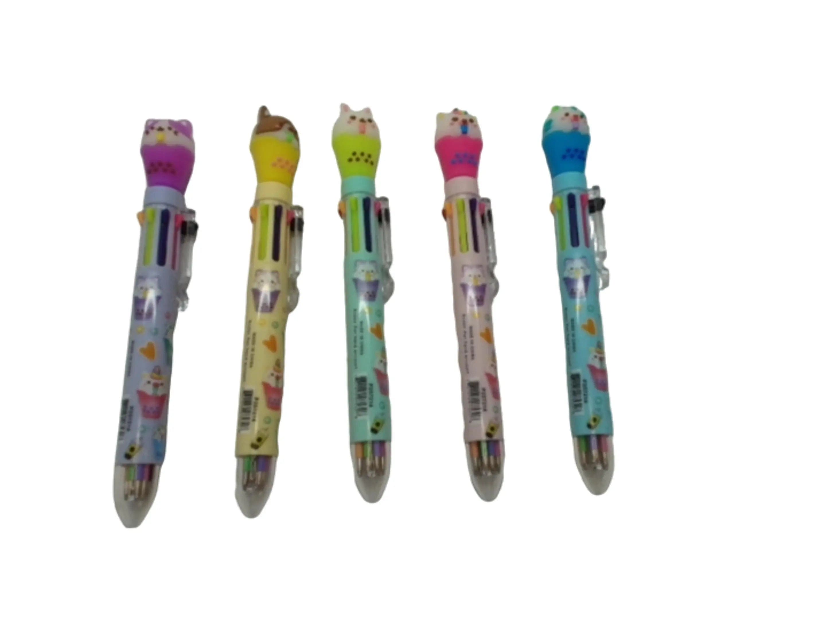 Multicolour Pen Animal Boba Assorted KWDC