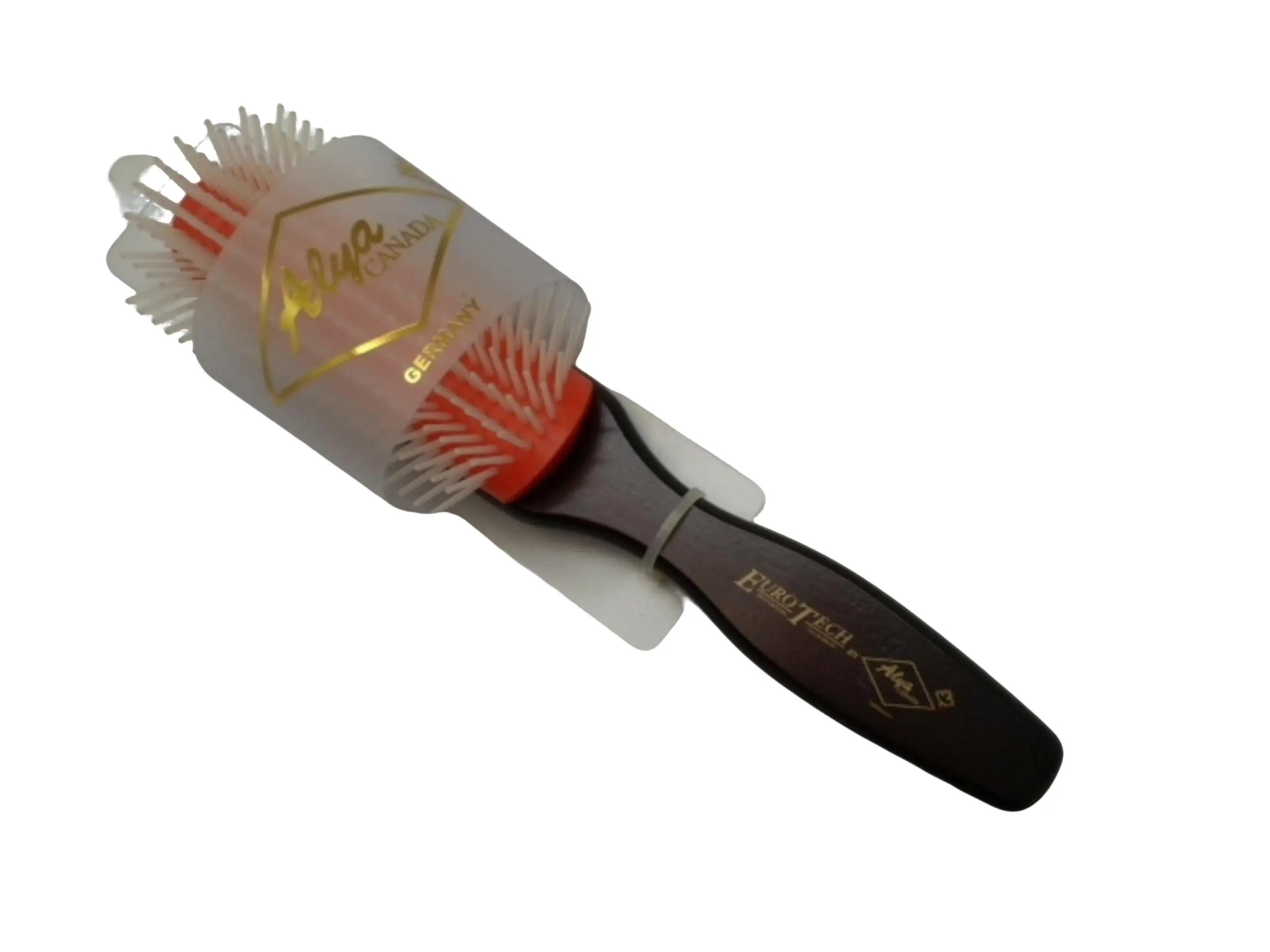 Hairbrush Dark Wood Handle w/Orange Euro Tech Alya Canada KWDC