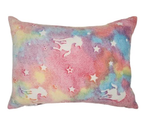 Glow in the Dark Pillow S/J – Pink Unicorns - Brantford Surplus