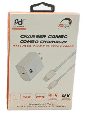 USB C 20W Fast Charging Cable PD Combo
