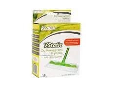 KODIAK V-STATIC DRY WIPES 15/PK Conglom