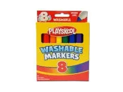 PLAYSKOOL WASHABLE BOLD COL.MARKERS 8/PKG 11128G LINPRO