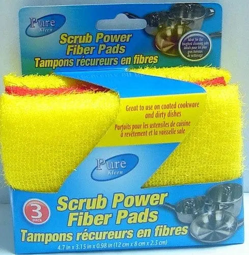 PURE KLEEN 3PK SPONGE SCOURERS TJ Trading Co. Inc.